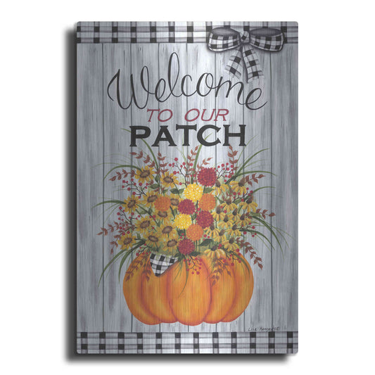 Luxe Metal Art 'Welcome to Our Patch' by Lisa Kennedy, Metal Wall Art
