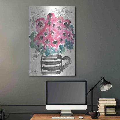 Luxe Metal Art 'Poppies for Breakfast' by Kait Roberts, Metal Wall Art,24x36