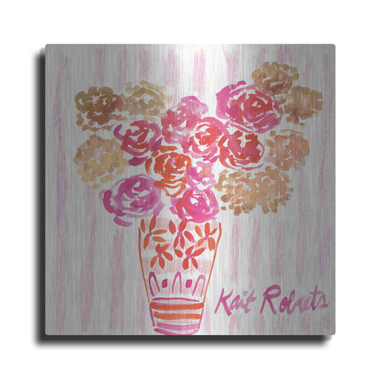 Luxe Metal Art 'Boudoir Blooms' by Kait Roberts, Metal Wall Art