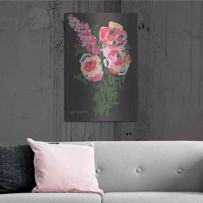 Luxe Metal Art 'Flowers for Charlotte' by Kait Roberts, Metal Wall Art,24x36