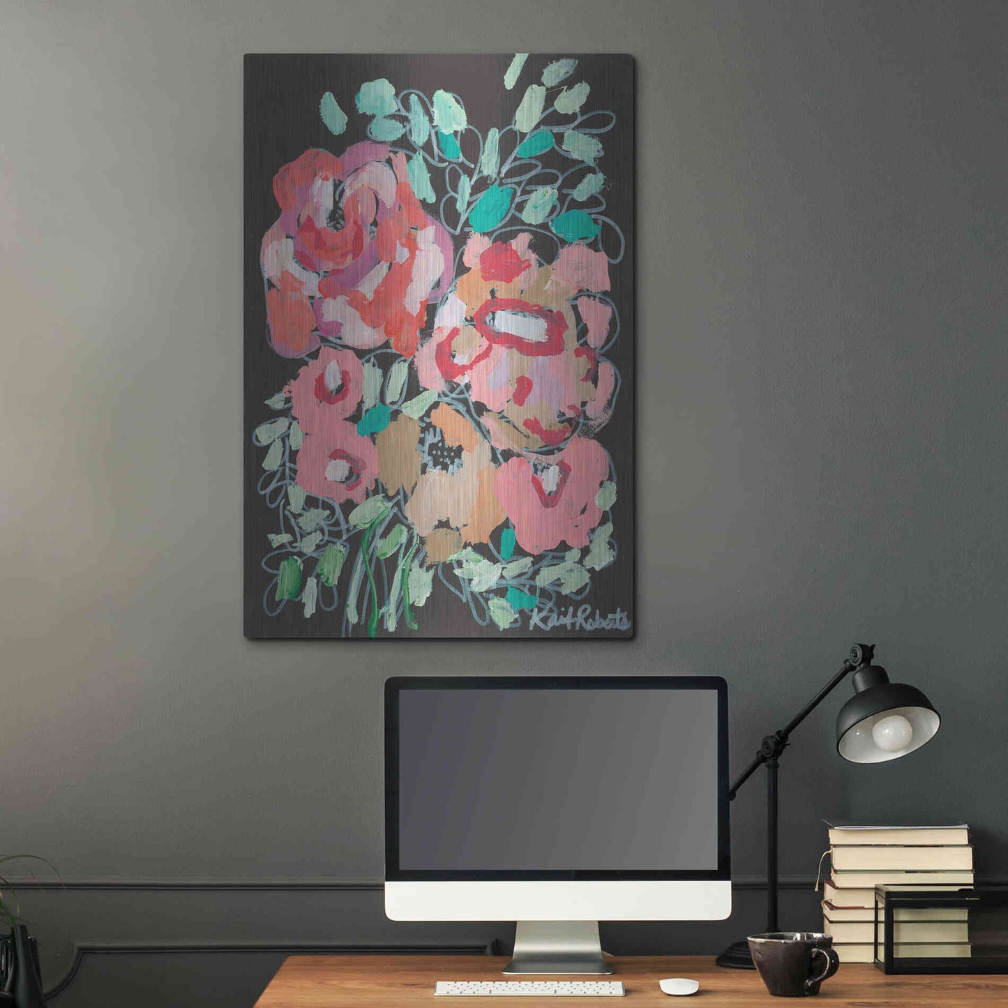 Luxe Metal Art 'You Amaze Me' by Kait Roberts, Metal Wall Art,24x36