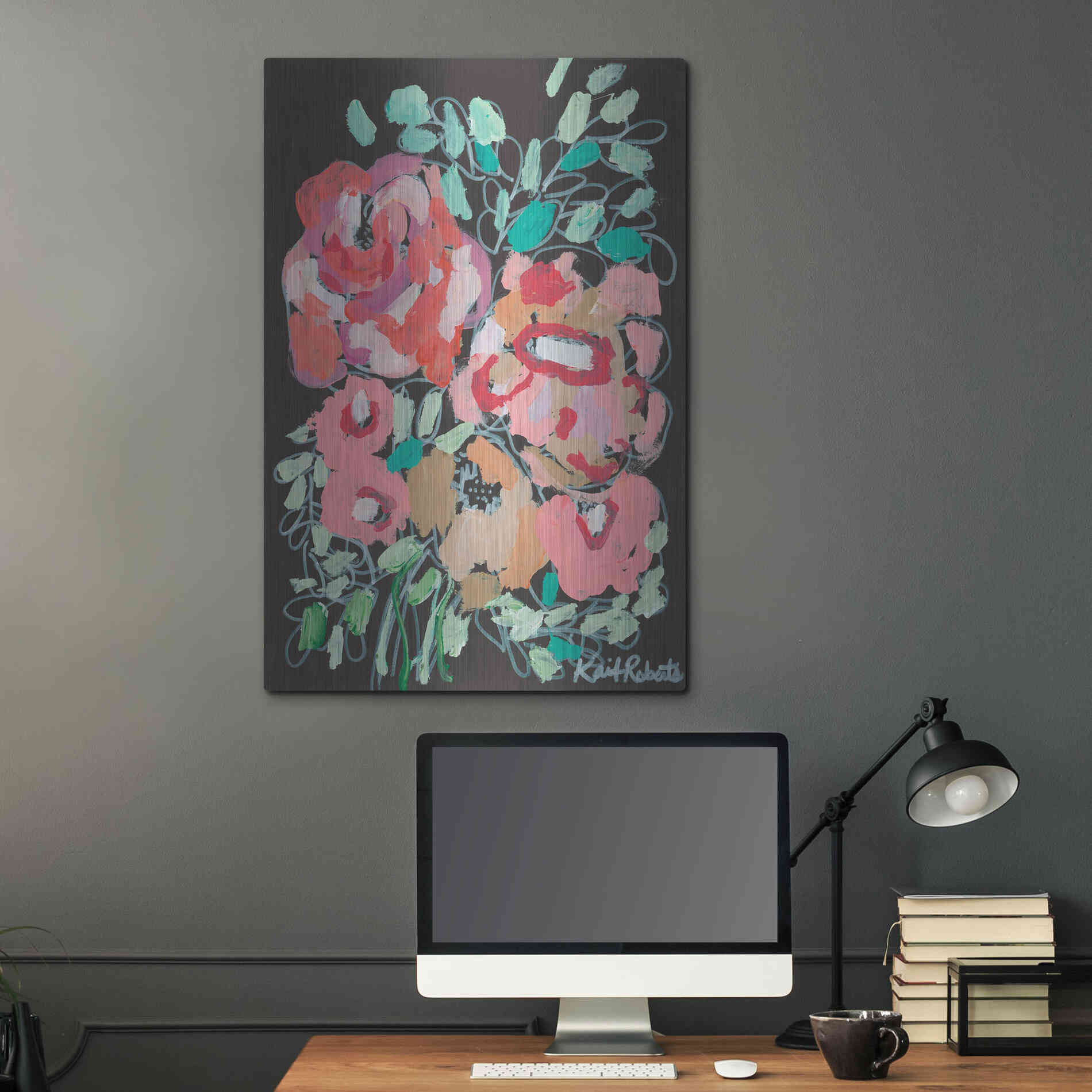 Luxe Metal Art 'You Amaze Me' by Kait Roberts, Metal Wall Art,24x36