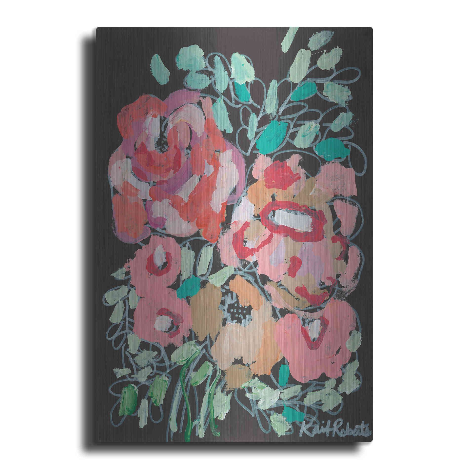 Luxe Metal Art 'You Amaze Me' by Kait Roberts, Metal Wall Art