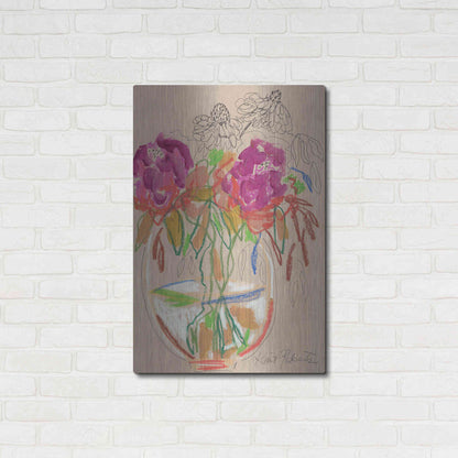 Luxe Metal Art 'Joy Never Faded' by Kait Roberts, Metal Wall Art,24x36