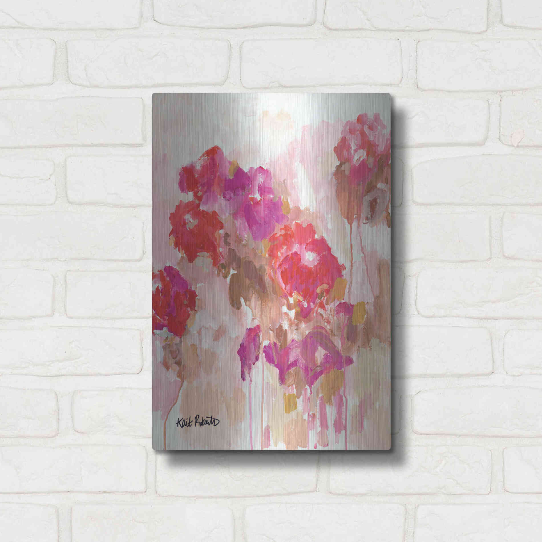 Luxe Metal Art 'All Good Things Come Back to You' by Kait Roberts, Metal Wall Art,12x16