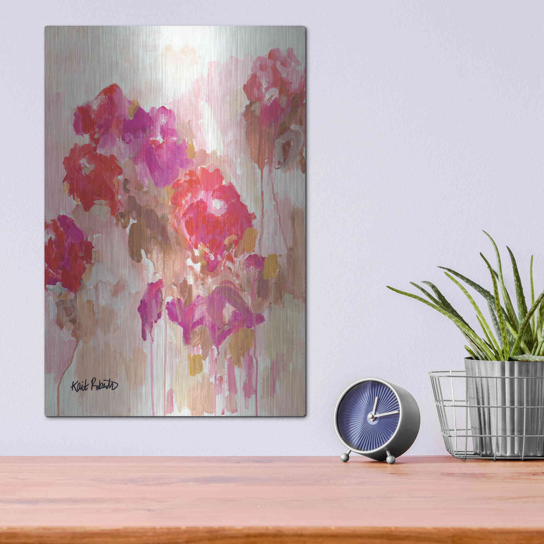 Luxe Metal Art 'All Good Things Come Back to You' by Kait Roberts, Metal Wall Art,12x16