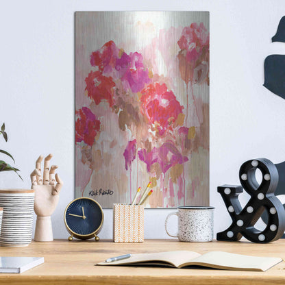 Luxe Metal Art 'All Good Things Come Back to You' by Kait Roberts, Metal Wall Art,12x16