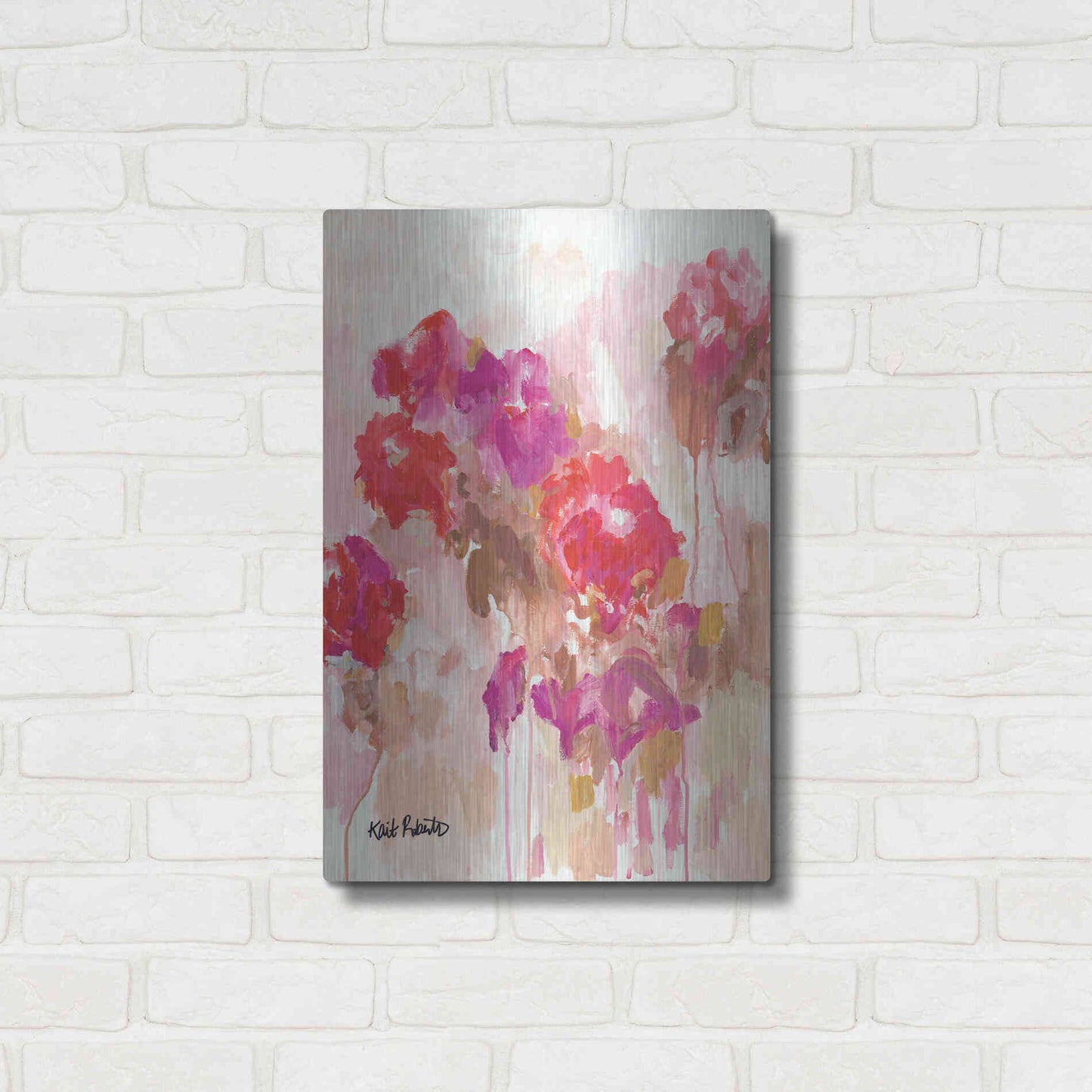 Luxe Metal Art 'All Good Things Come Back to You' by Kait Roberts, Metal Wall Art,16x24