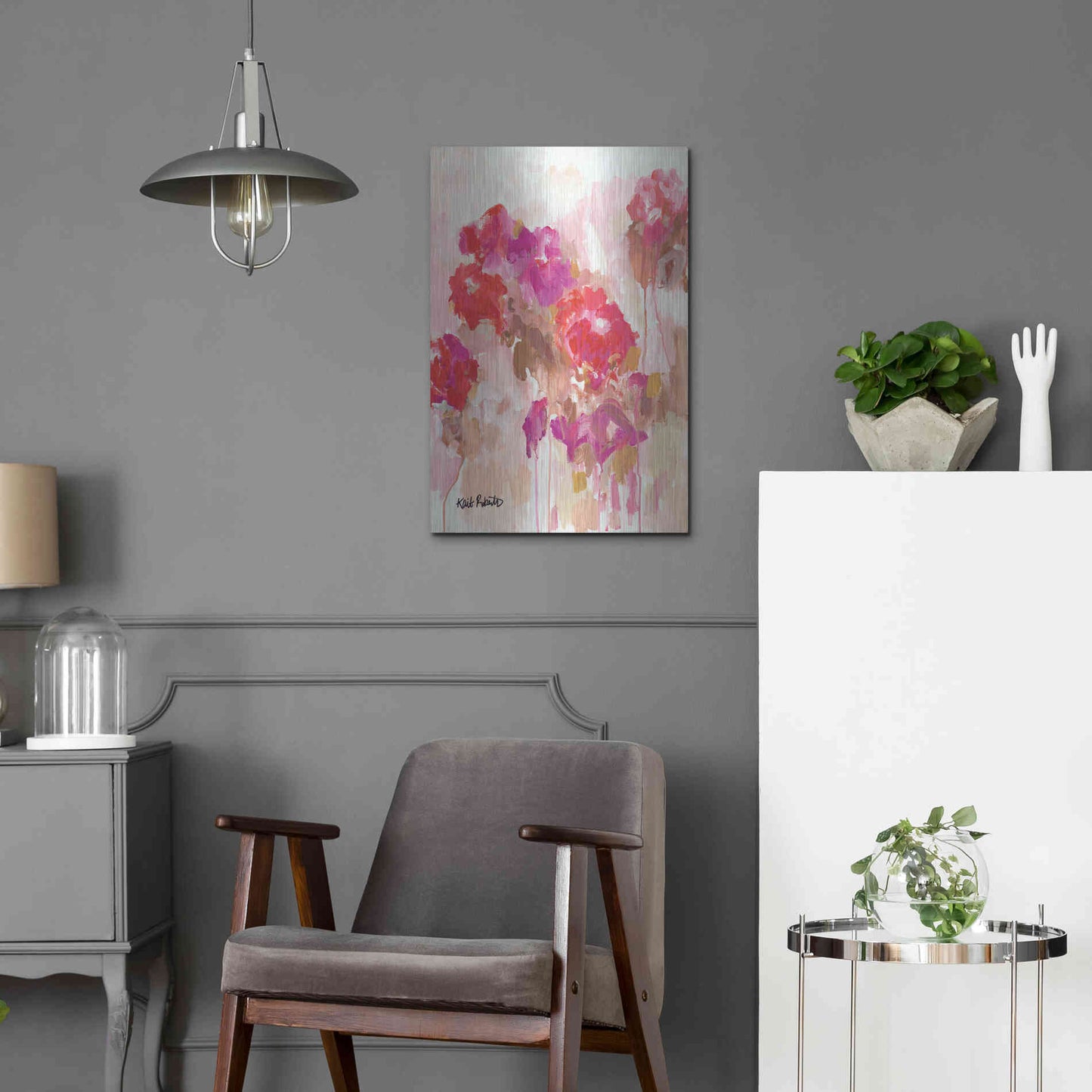 Luxe Metal Art 'All Good Things Come Back to You' by Kait Roberts, Metal Wall Art,16x24