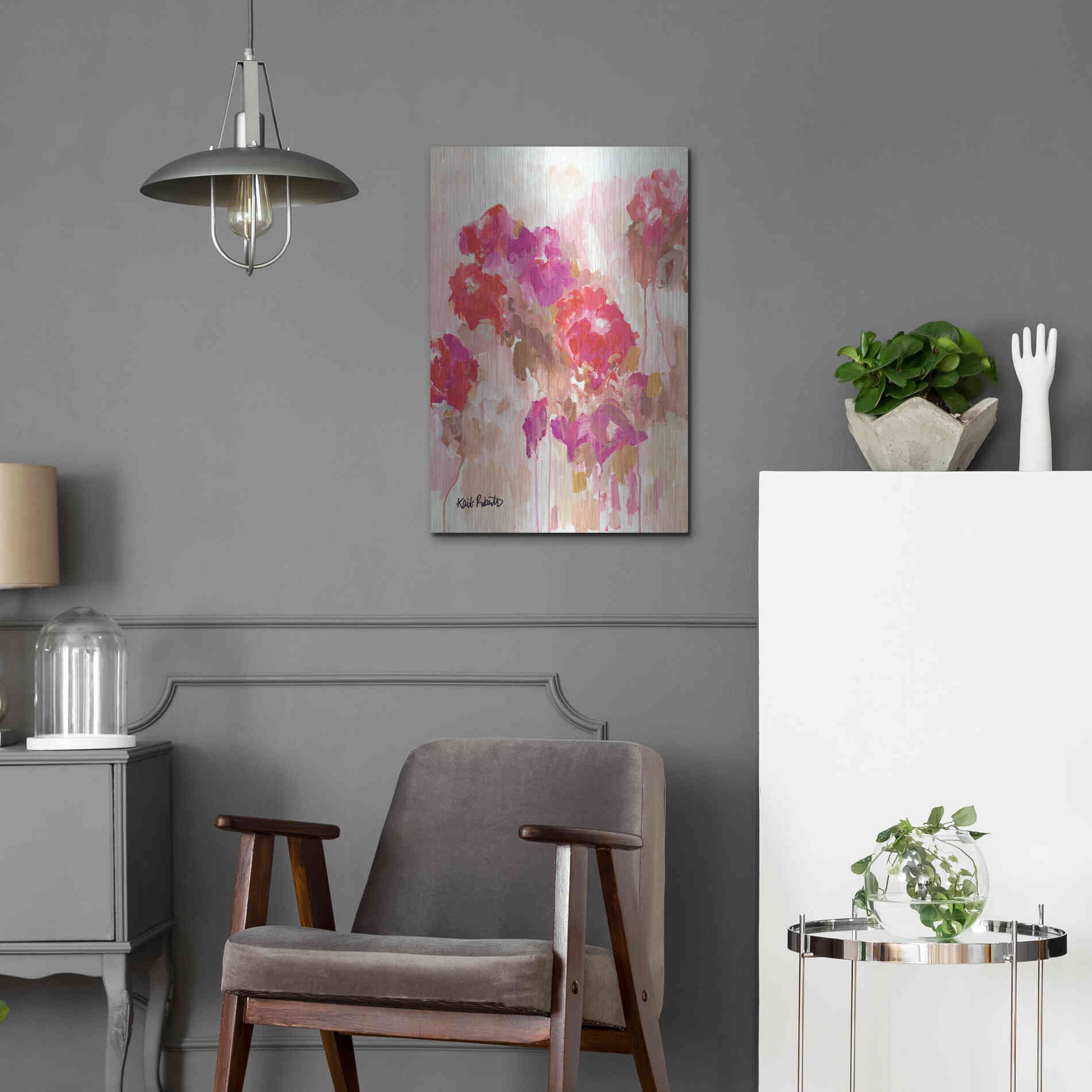 Luxe Metal Art 'All Good Things Come Back to You' by Kait Roberts, Metal Wall Art,16x24