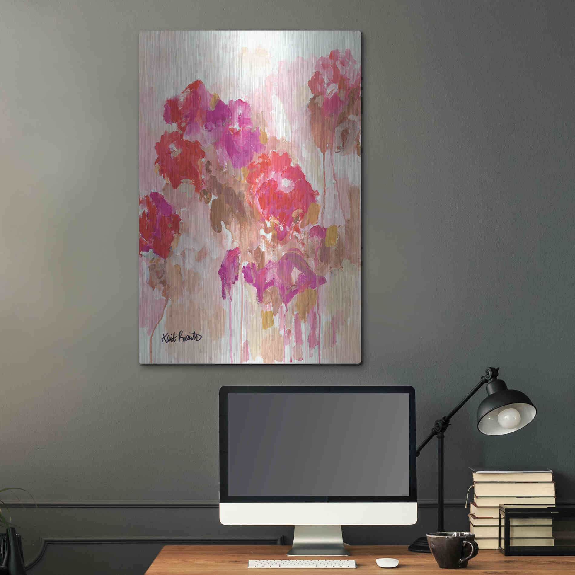 Luxe Metal Art 'All Good Things Come Back to You' by Kait Roberts, Metal Wall Art,24x36