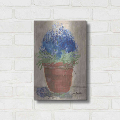 Luxe Metal Art 'Flowers for Carol' by Kait Roberts, Metal Wall Art,12x16