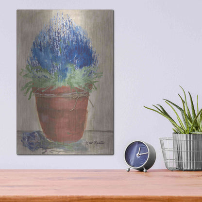 Luxe Metal Art 'Flowers for Carol' by Kait Roberts, Metal Wall Art,12x16