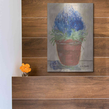 Luxe Metal Art 'Flowers for Carol' by Kait Roberts, Metal Wall Art,12x16