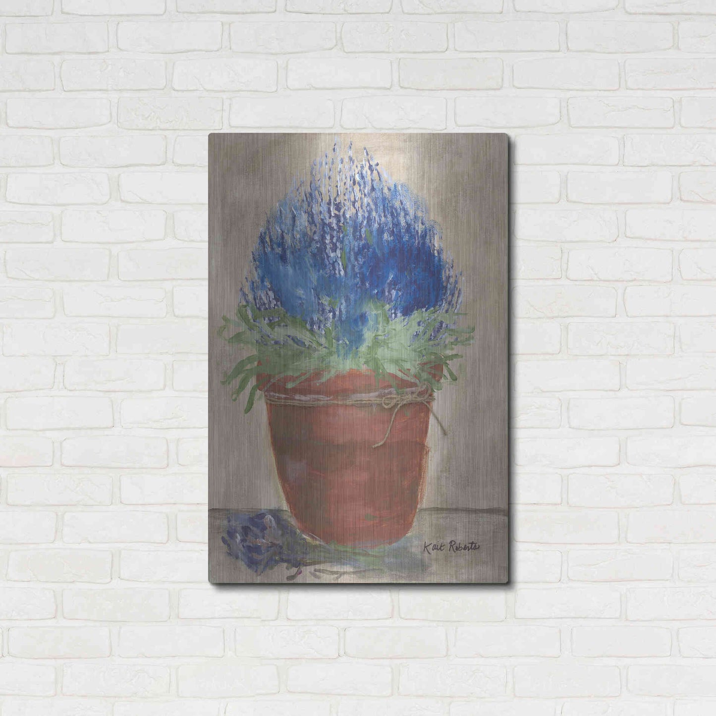 Luxe Metal Art 'Flowers for Carol' by Kait Roberts, Metal Wall Art,24x36