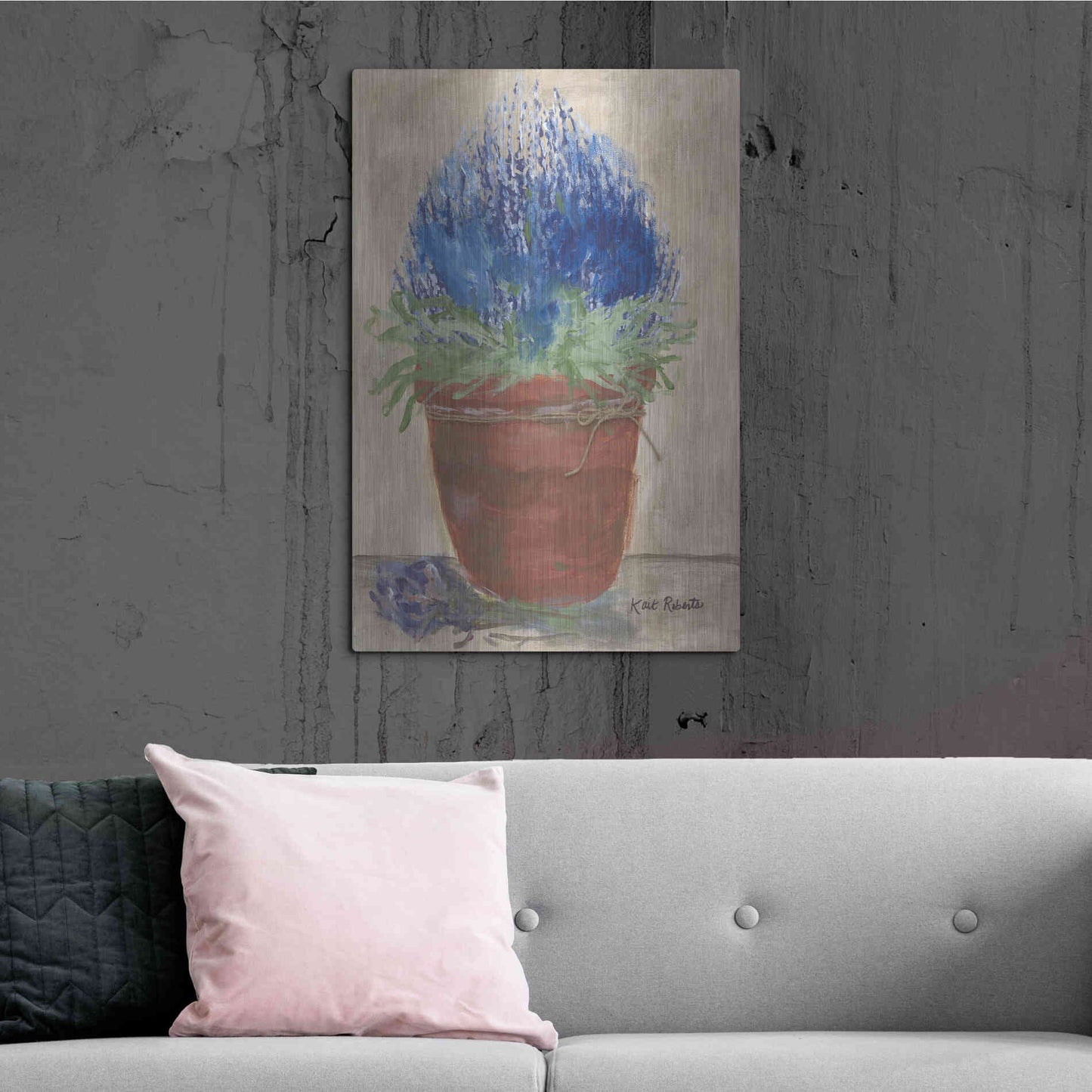 Luxe Metal Art 'Flowers for Carol' by Kait Roberts, Metal Wall Art,24x36