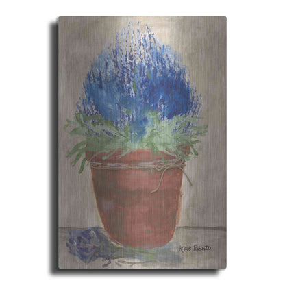Luxe Metal Art 'Flowers for Carol' by Kait Roberts, Metal Wall Art