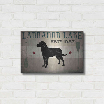 Luxe Metal Art 'Labrador Lake' by Ryan Fowler, Metal Wall Art,24x16