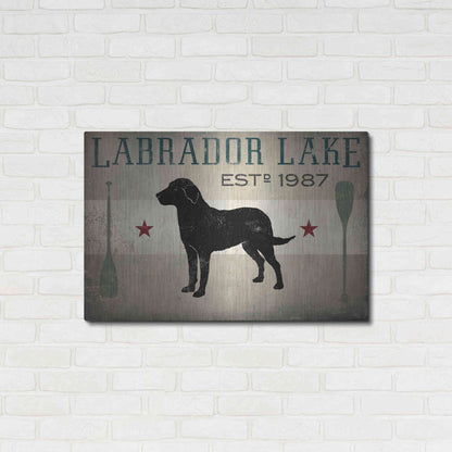 Luxe Metal Art 'Labrador Lake' by Ryan Fowler, Metal Wall Art,36x24