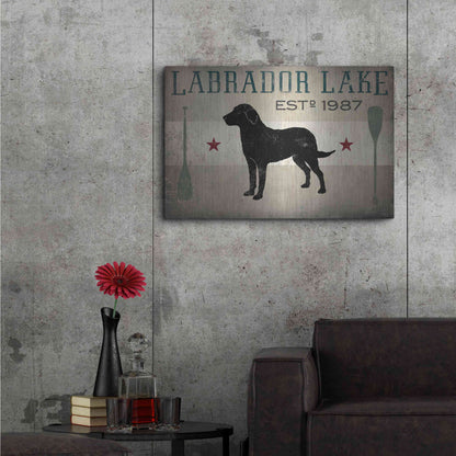 Luxe Metal Art 'Labrador Lake' by Ryan Fowler, Metal Wall Art,36x24