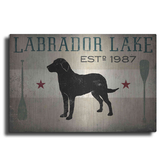 Luxe Metal Art 'Labrador Lake' by Ryan Fowler, Metal Wall Art