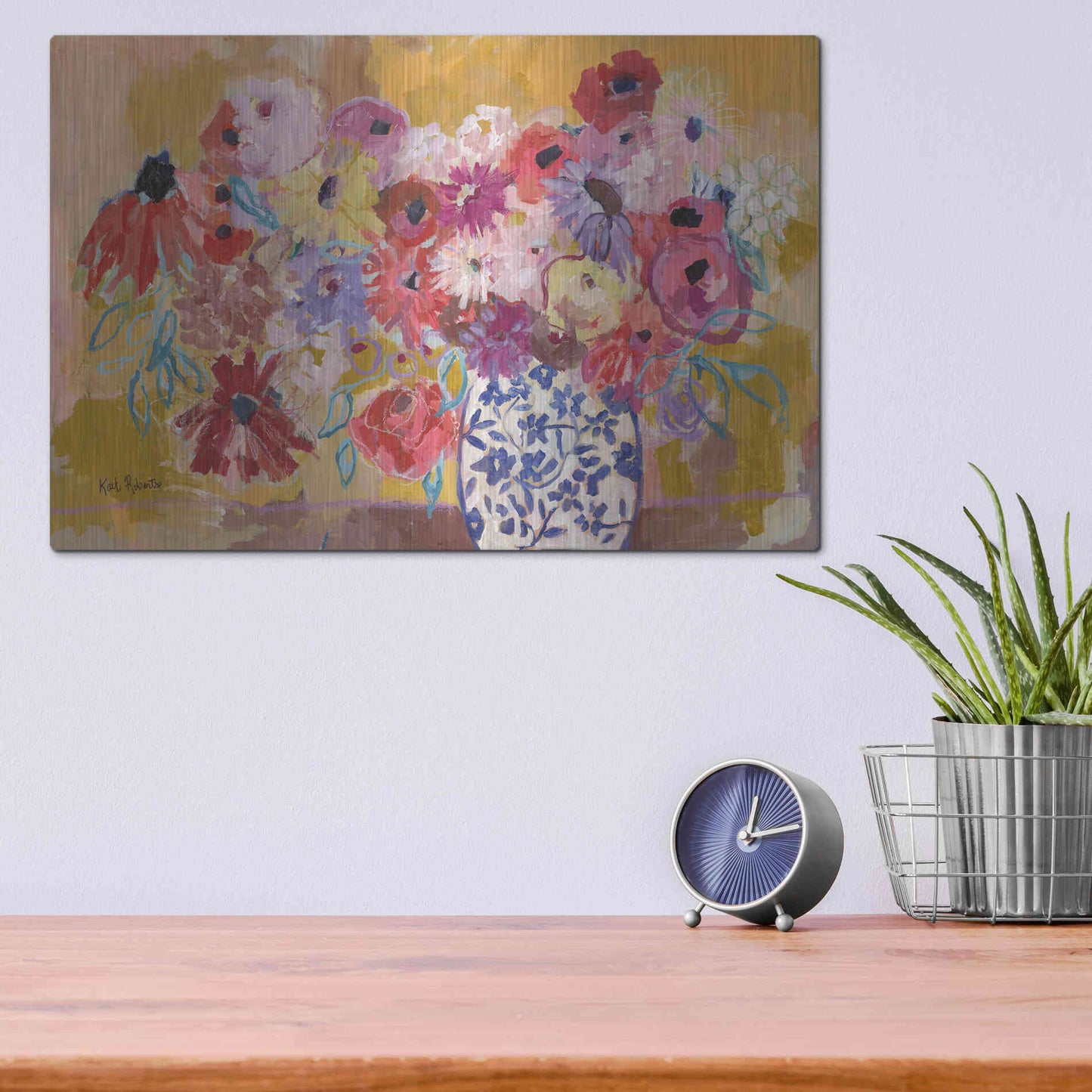 Luxe Metal Art 'A Love Song For You' by Kait Roberts, Metal Wall Art,16x12