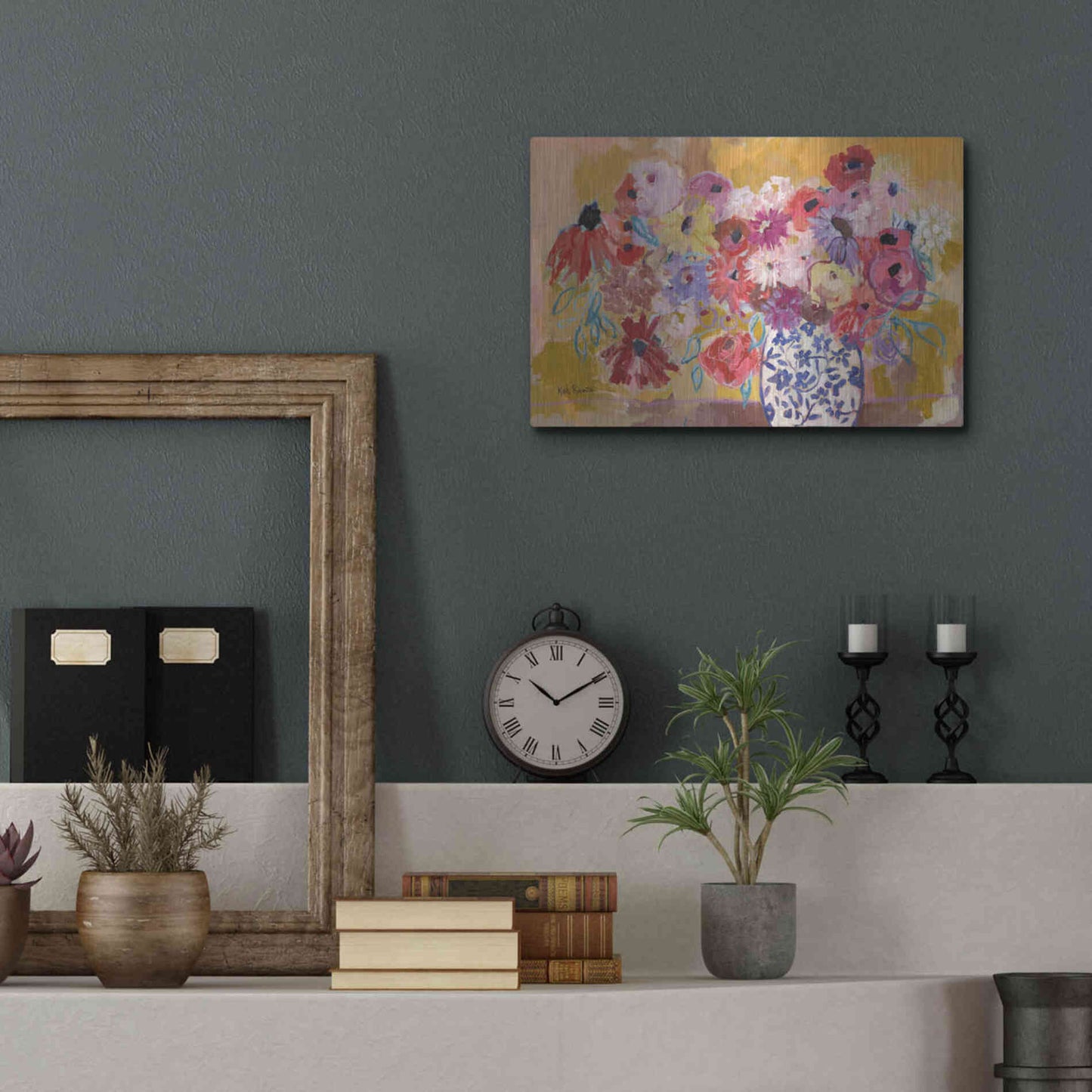 Luxe Metal Art 'A Love Song For You' by Kait Roberts, Metal Wall Art,16x12