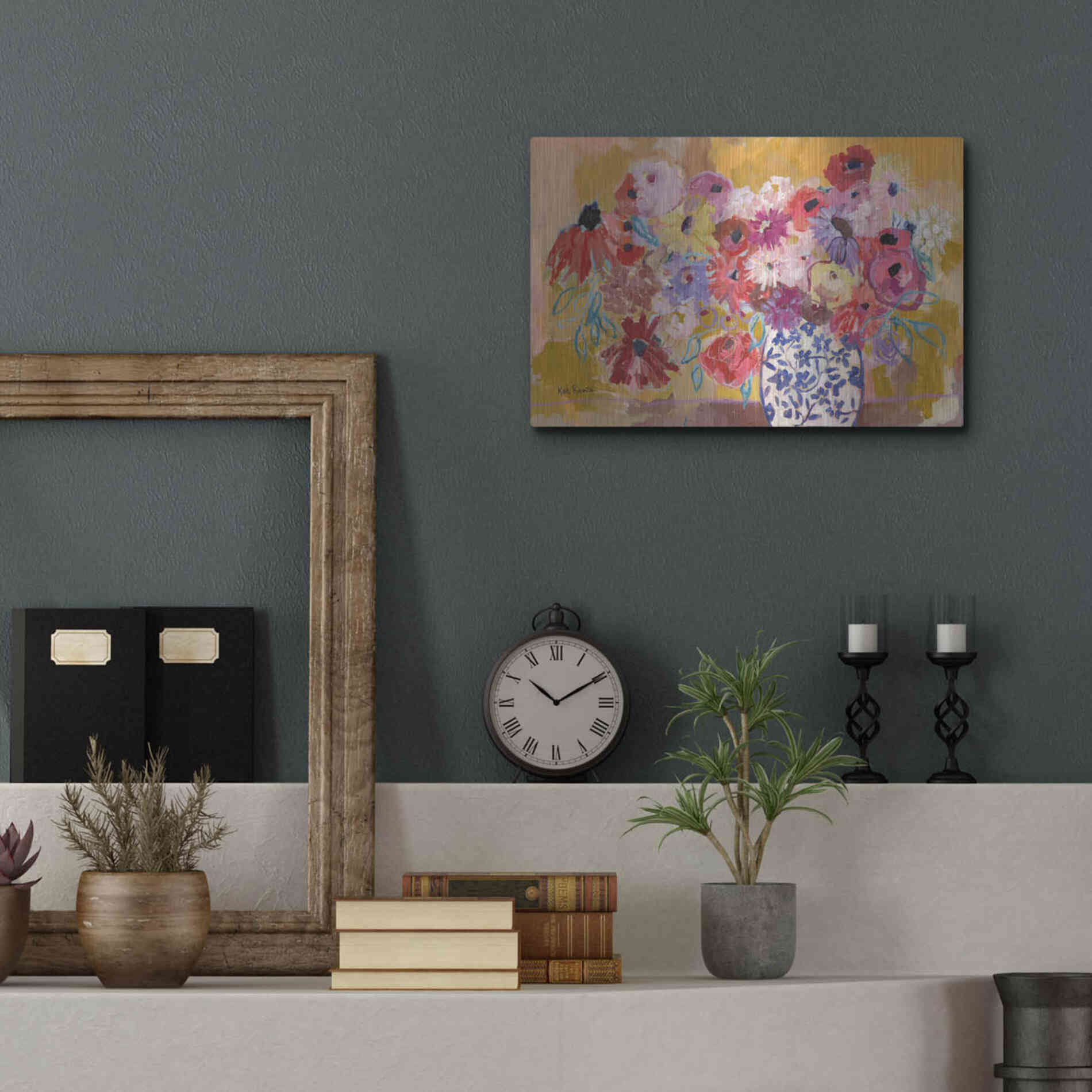 Luxe Metal Art 'A Love Song For You' by Kait Roberts, Metal Wall Art,16x12