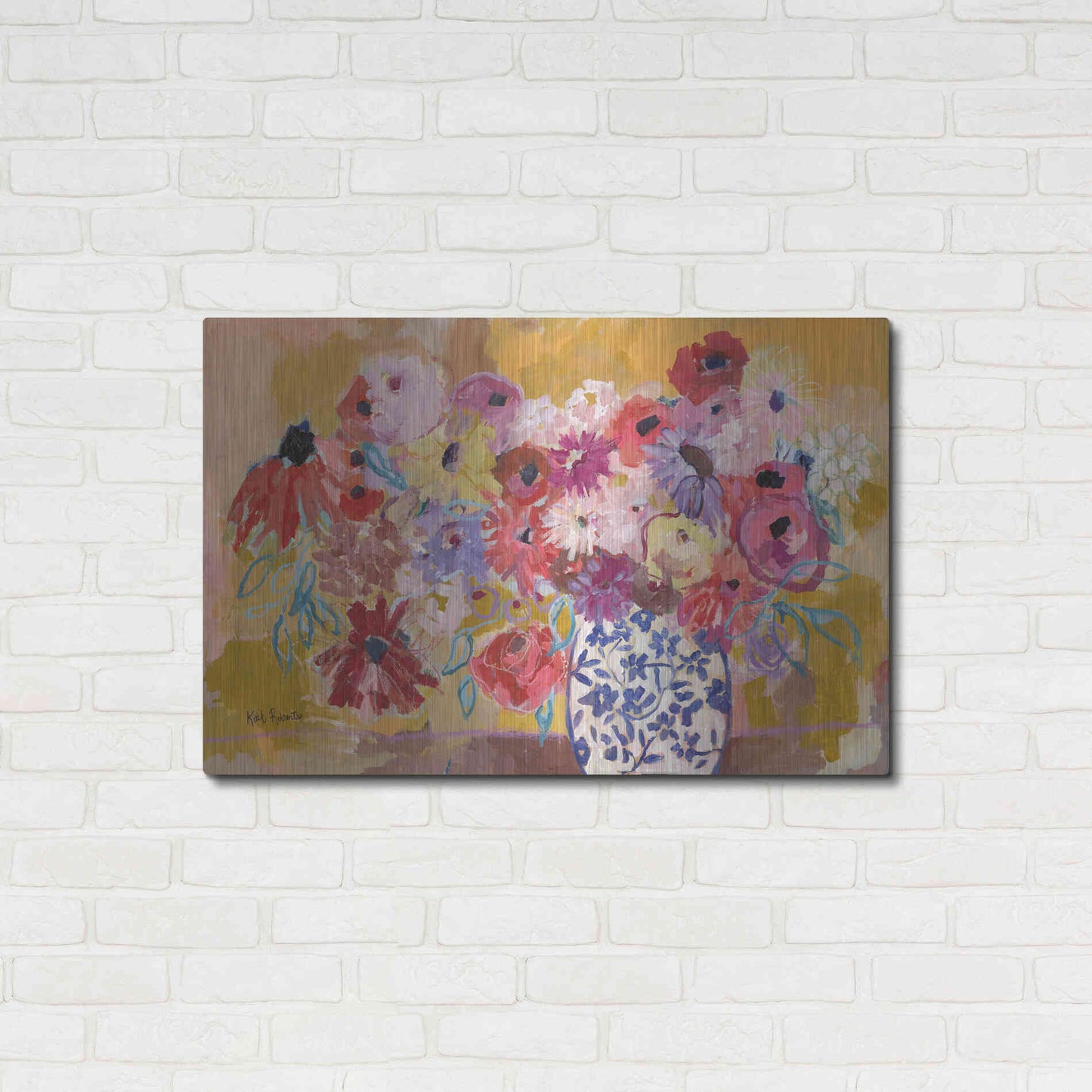 Luxe Metal Art 'A Love Song For You' by Kait Roberts, Metal Wall Art,36x24