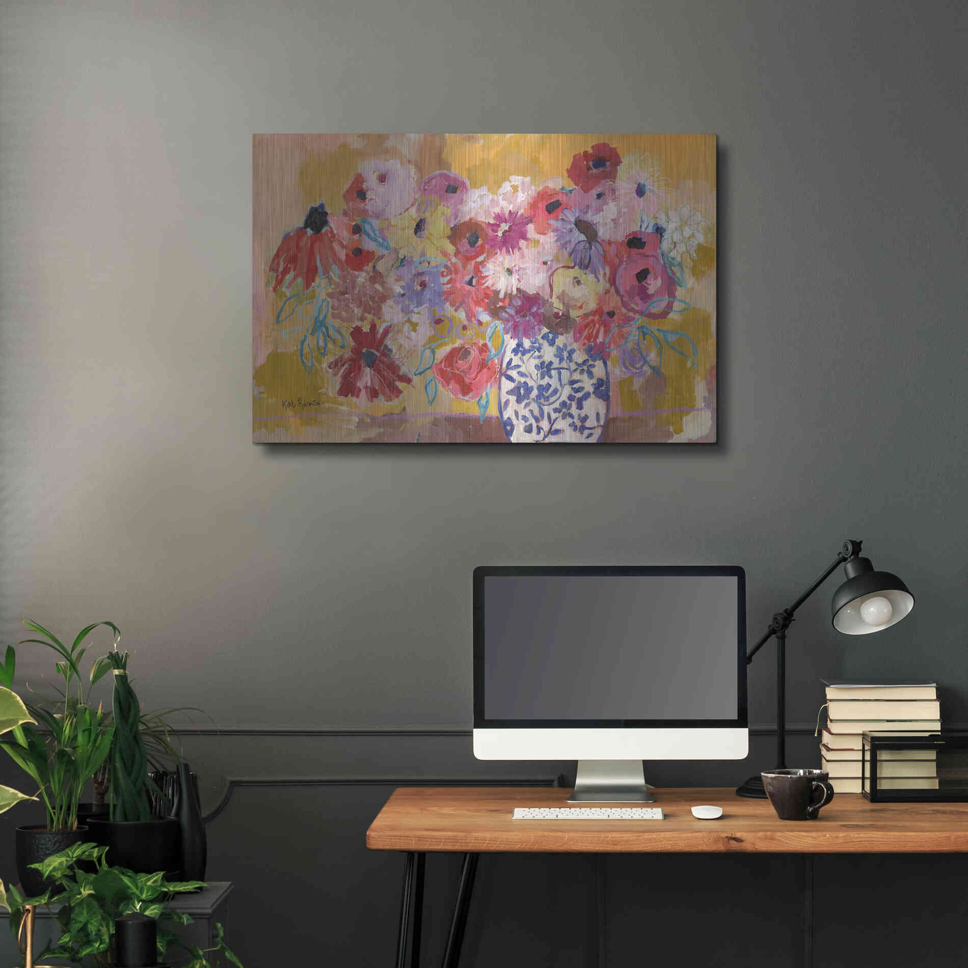 Luxe Metal Art 'A Love Song For You' by Kait Roberts, Metal Wall Art,36x24