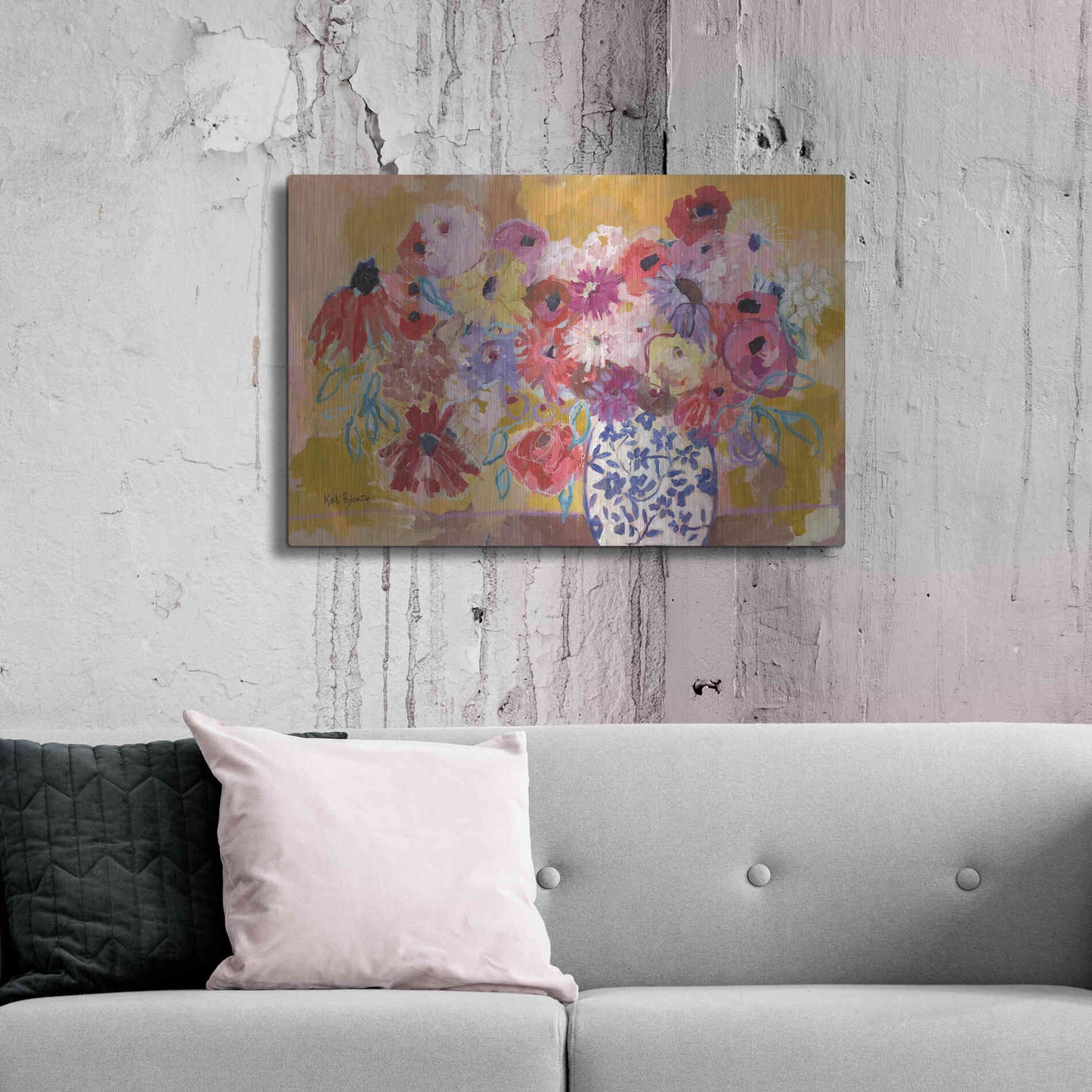 Luxe Metal Art 'A Love Song For You' by Kait Roberts, Metal Wall Art,36x24