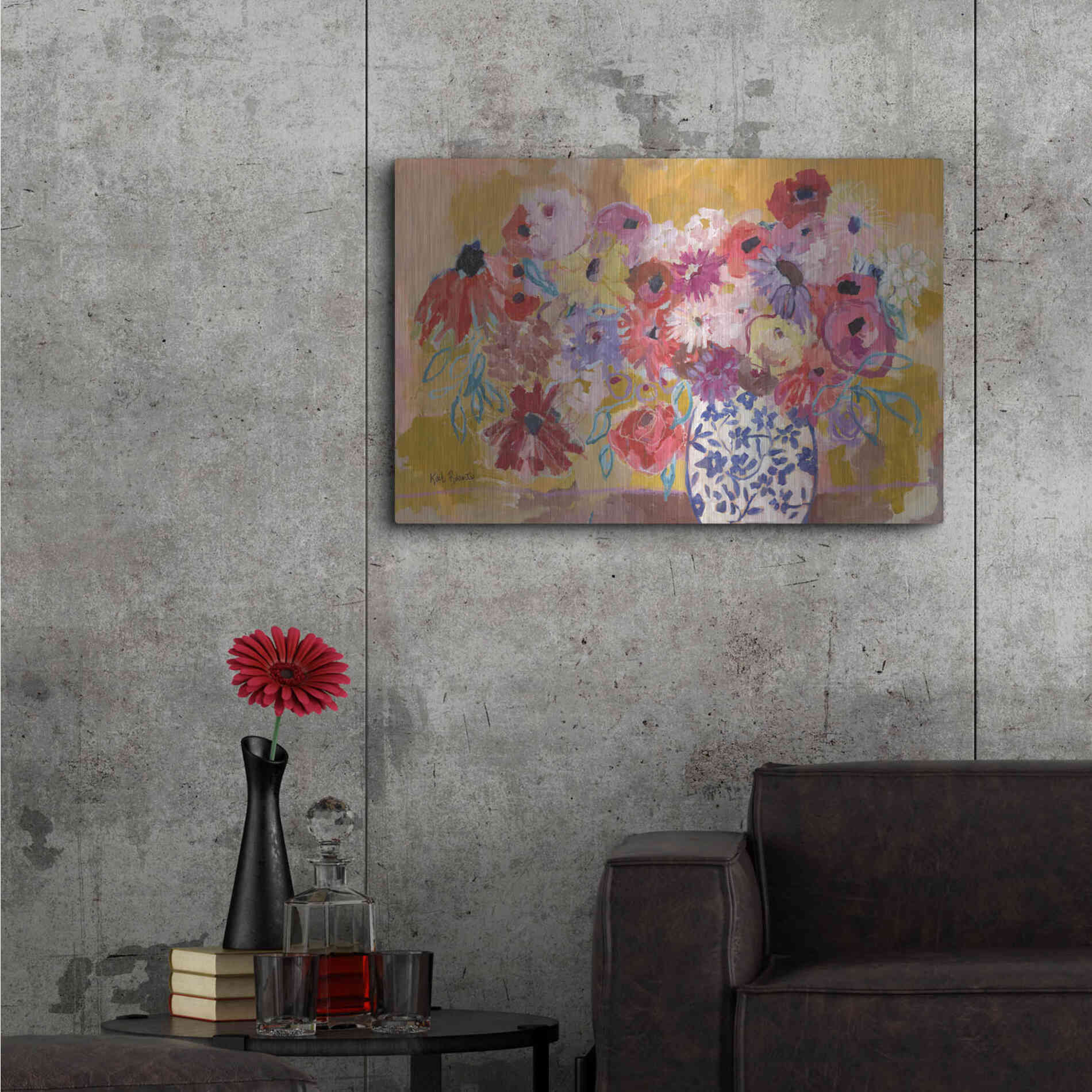 Luxe Metal Art 'A Love Song For You' by Kait Roberts, Metal Wall Art,36x24