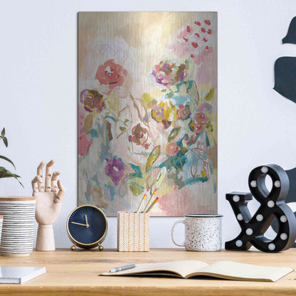 Luxe Metal Art 'My Heart has Wings and I Can Fly' by Kait Roberts, Metal Wall Art,12x16