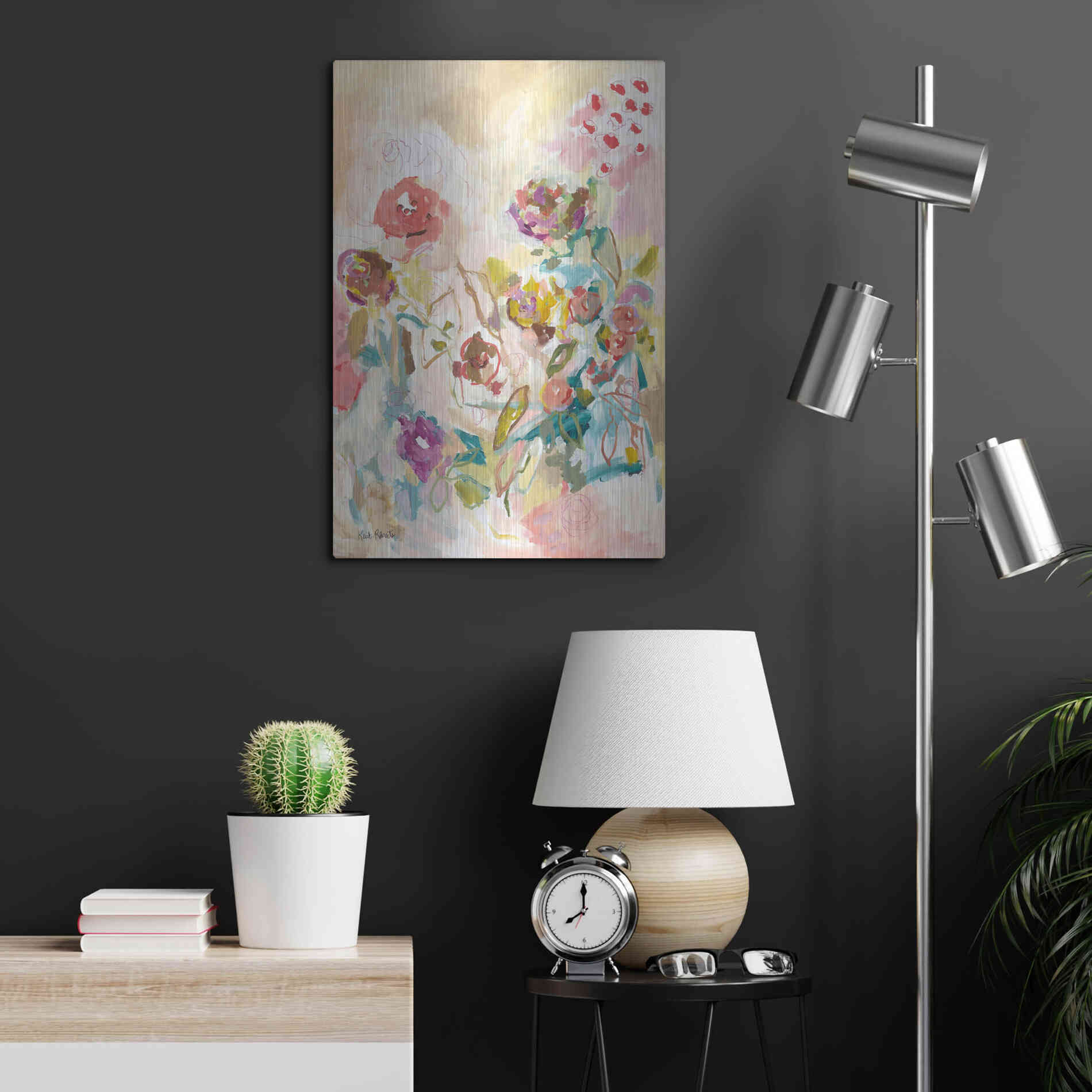 Luxe Metal Art 'My Heart has Wings and I Can Fly' by Kait Roberts, Metal Wall Art,16x24