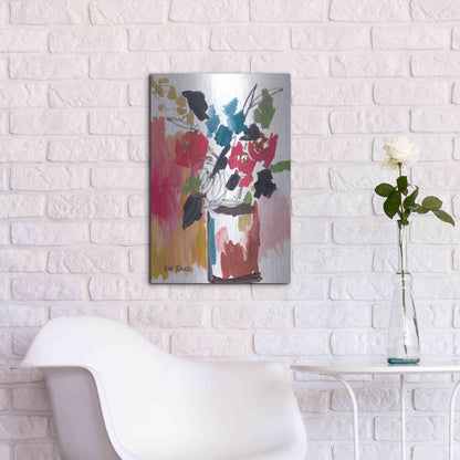 Luxe Metal Art 'Red Lipstick' by Kait Roberts, Metal Wall Art,16x24