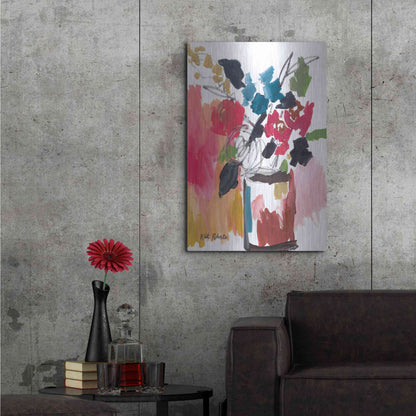 Luxe Metal Art 'Red Lipstick' by Kait Roberts, Metal Wall Art,24x36