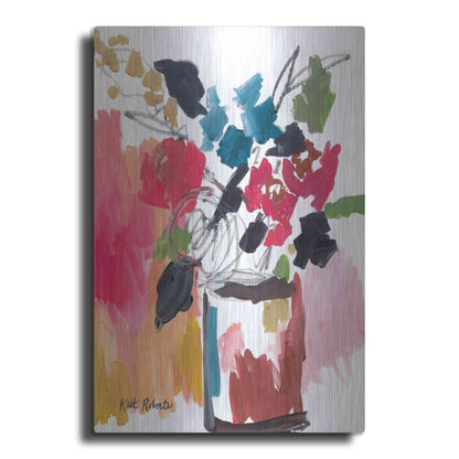 Luxe Metal Art 'Red Lipstick' by Kait Roberts, Metal Wall Art