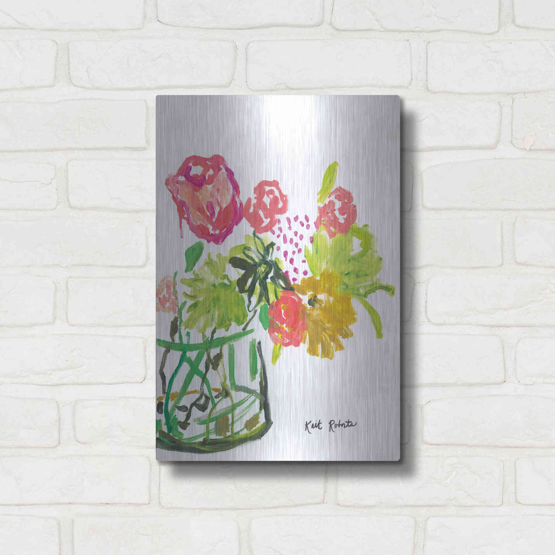Luxe Metal Art 'Once Upon a Dream' by Kait Roberts, Metal Wall Art,12x16