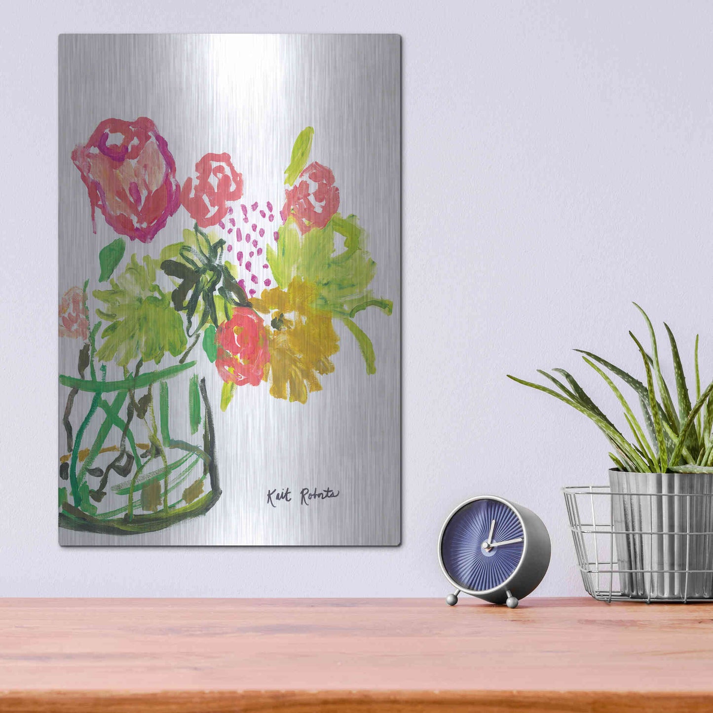 Luxe Metal Art 'Once Upon a Dream' by Kait Roberts, Metal Wall Art,12x16