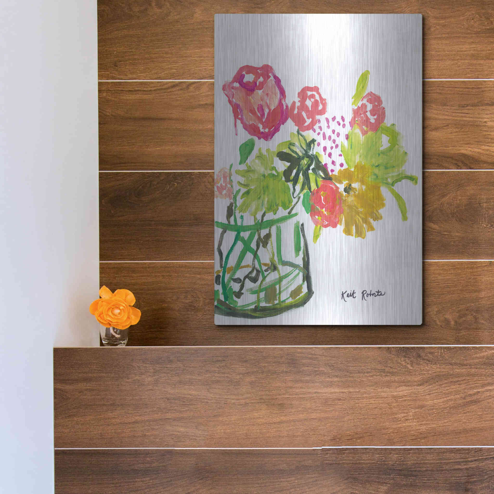 Luxe Metal Art 'Once Upon a Dream' by Kait Roberts, Metal Wall Art,12x16