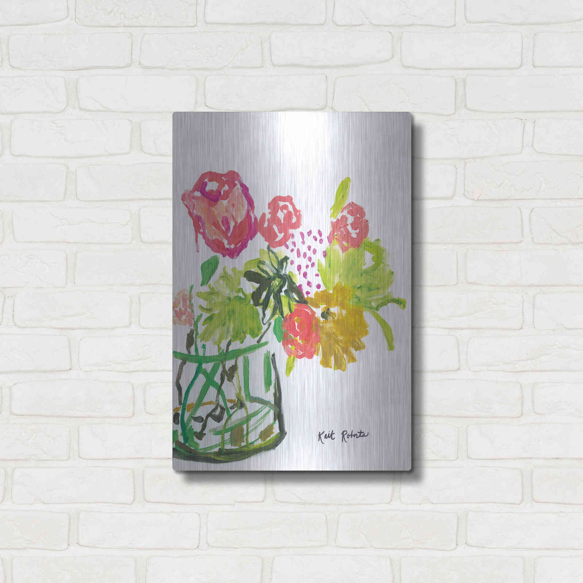 Luxe Metal Art 'Once Upon a Dream' by Kait Roberts, Metal Wall Art,16x24
