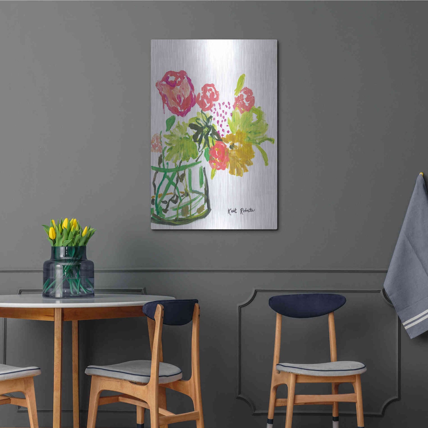 Luxe Metal Art 'Once Upon a Dream' by Kait Roberts, Metal Wall Art,24x36