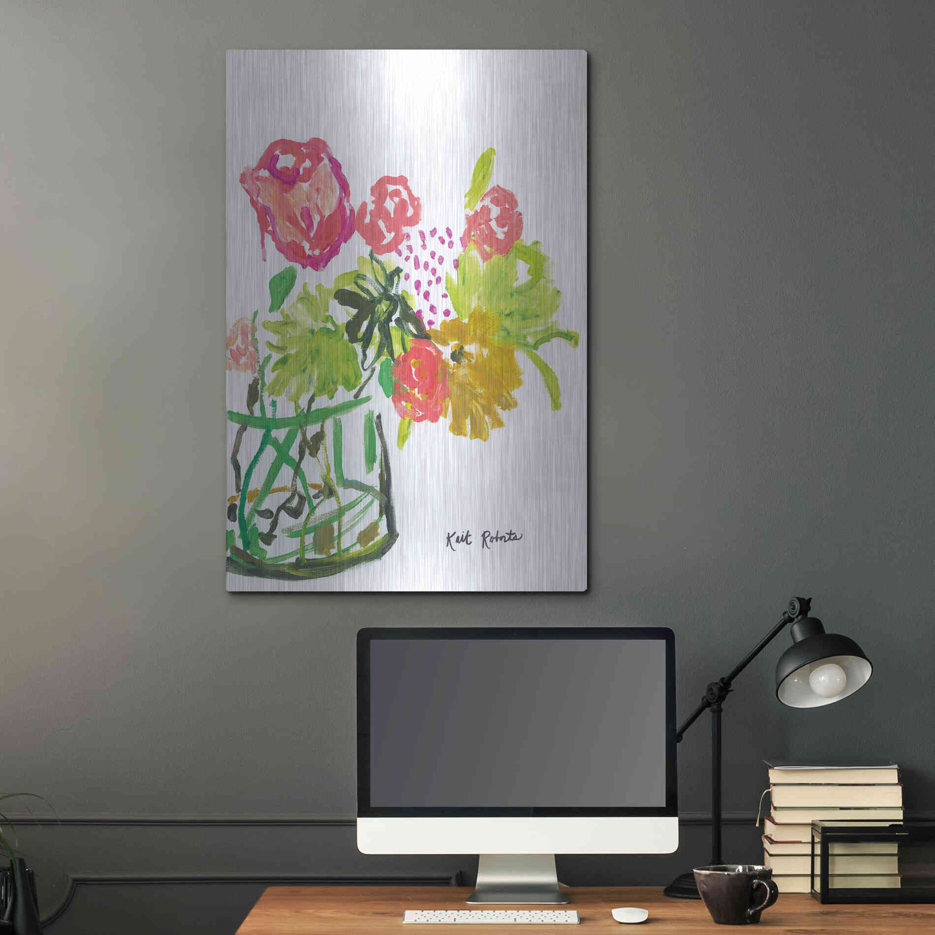 Luxe Metal Art 'Once Upon a Dream' by Kait Roberts, Metal Wall Art,24x36