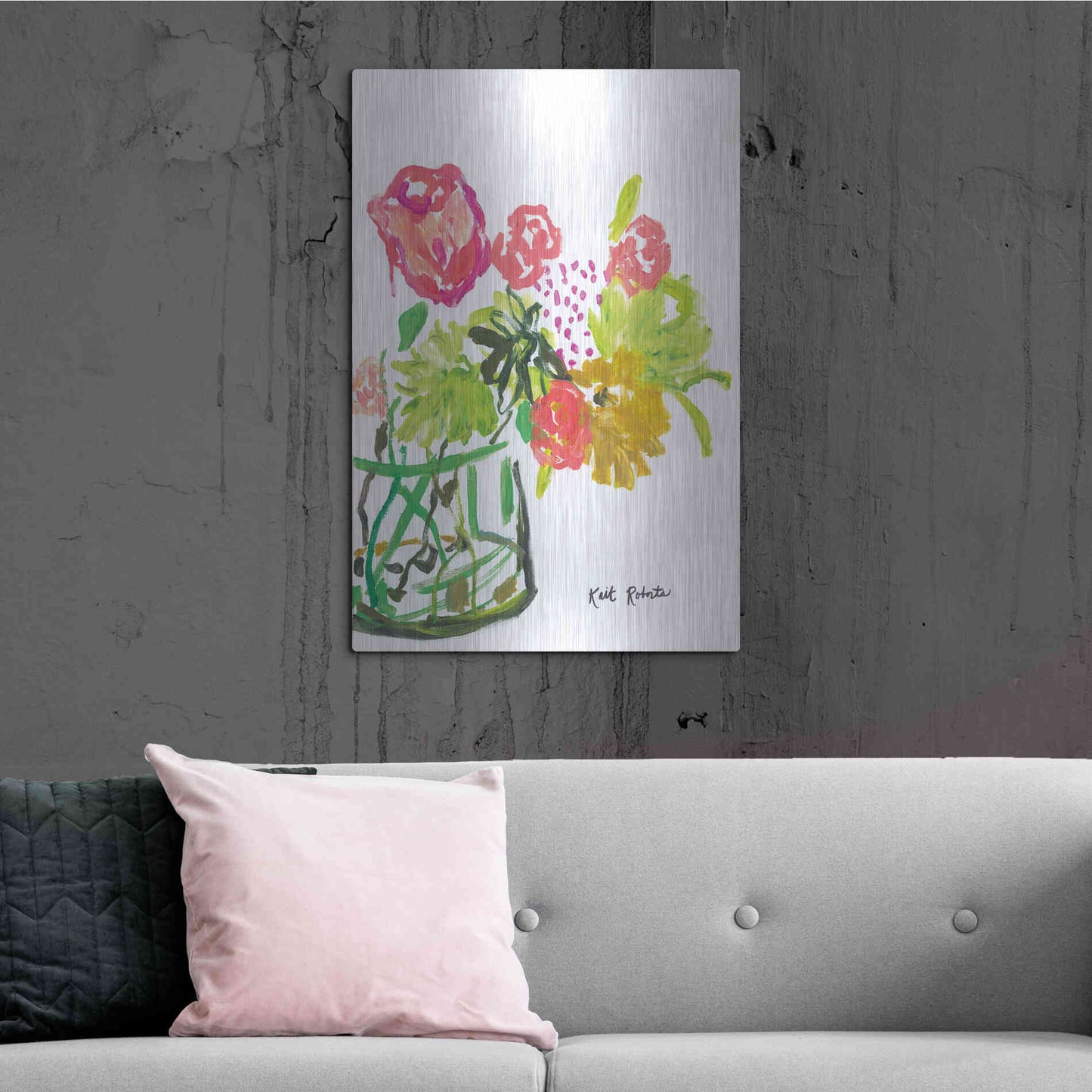 Luxe Metal Art 'Once Upon a Dream' by Kait Roberts, Metal Wall Art,24x36