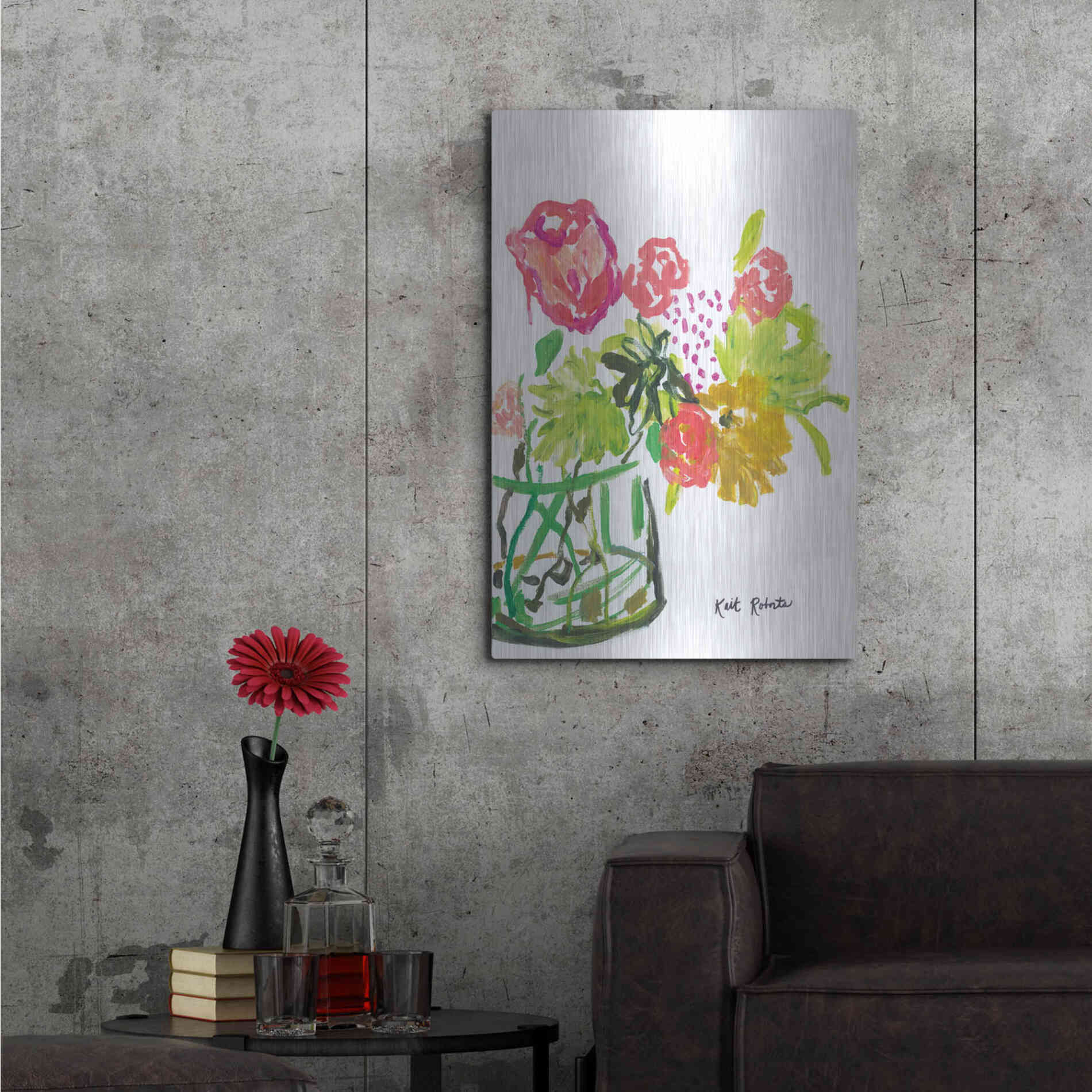 Luxe Metal Art 'Once Upon a Dream' by Kait Roberts, Metal Wall Art,24x36