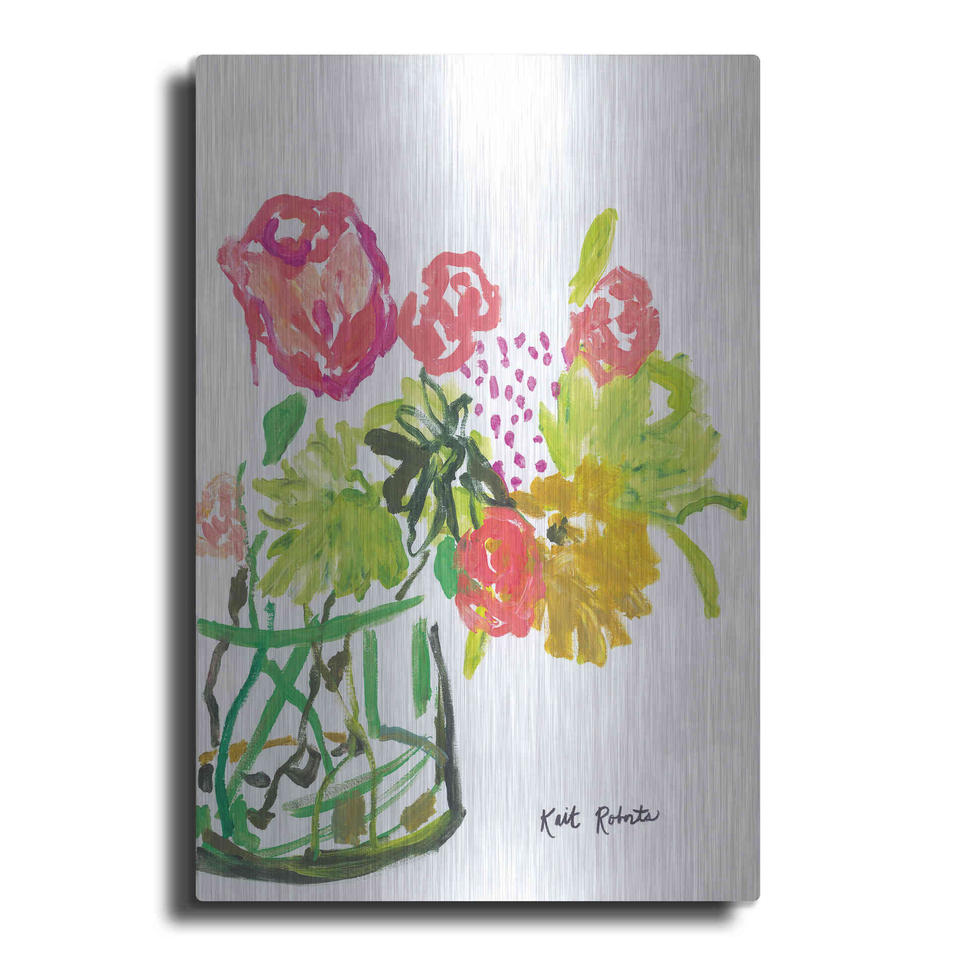 Luxe Metal Art 'Once Upon a Dream' by Kait Roberts, Metal Wall Art