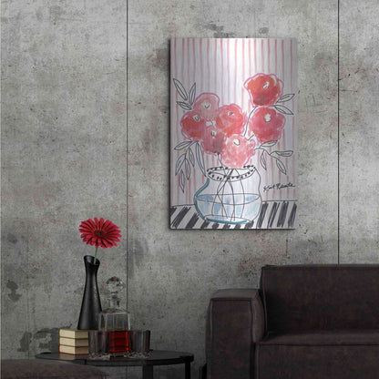 Luxe Metal Art 'Pink Lipstick' by Kait Roberts, Metal Wall Art,24x36