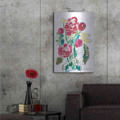 Luxe Metal Art 'Down the Rabbit Hole with Flowers' by Kait Roberts, Metal Wall Art,24x36