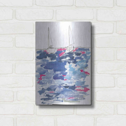 Luxe Metal Art 'View From the Beach House' by Kait Roberts, Metal Wall Art,12x16