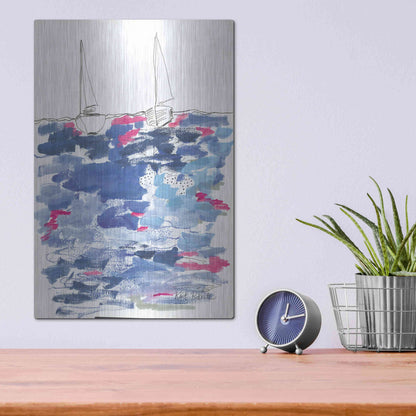 Luxe Metal Art 'View From the Beach House' by Kait Roberts, Metal Wall Art,12x16